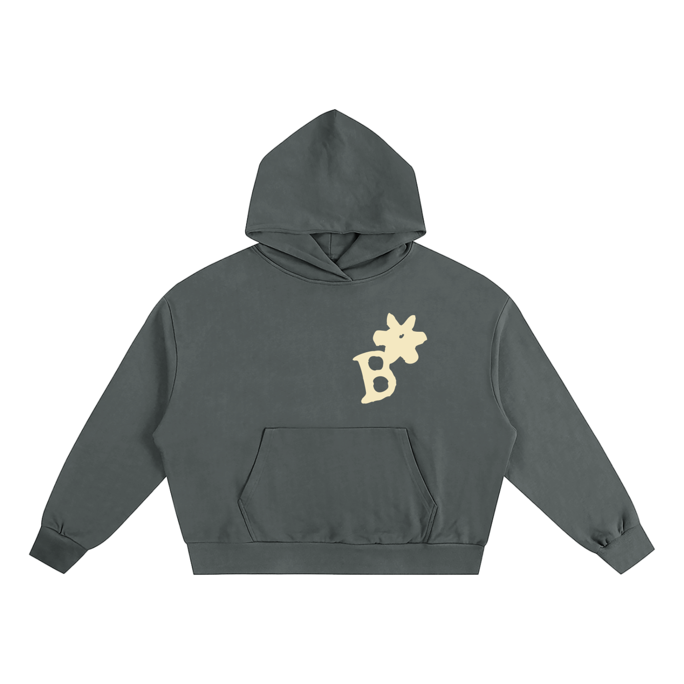 Basic Logo Boxy Oversized Hoodie