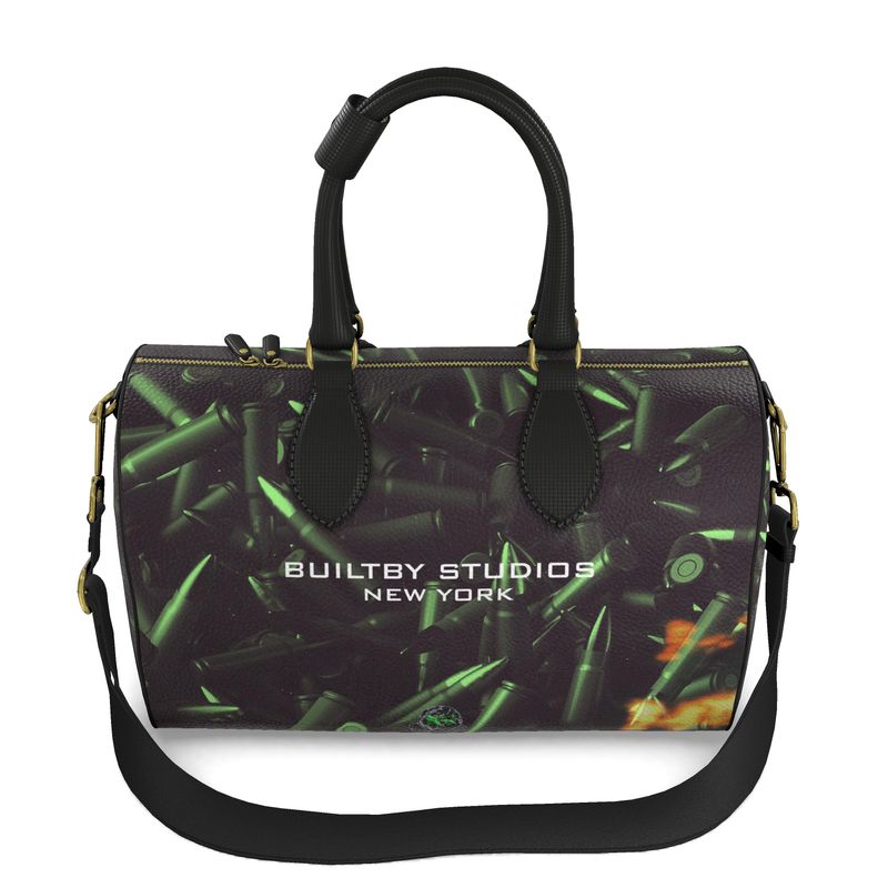 Ammunition Leather Duffle Bag - Night Vision Studios