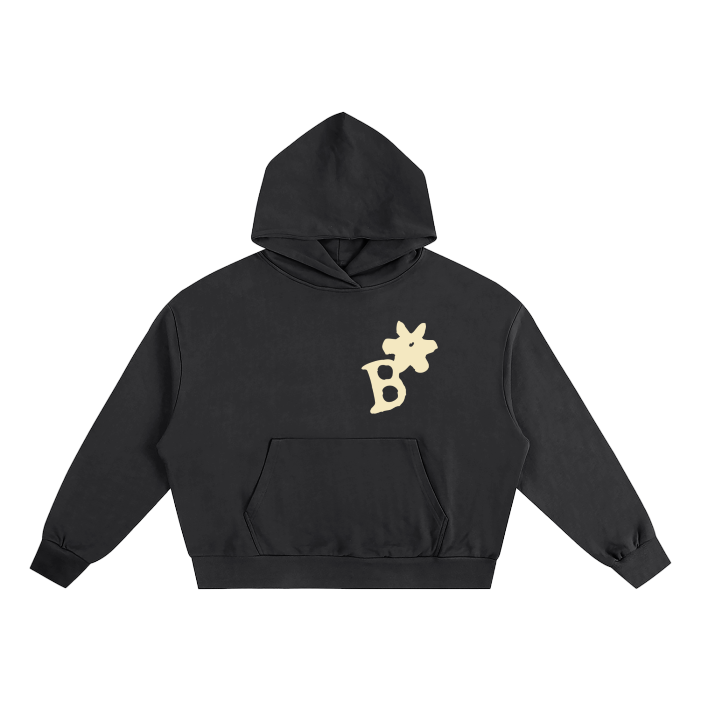 Basic Logo Boxy Oversized Hoodie