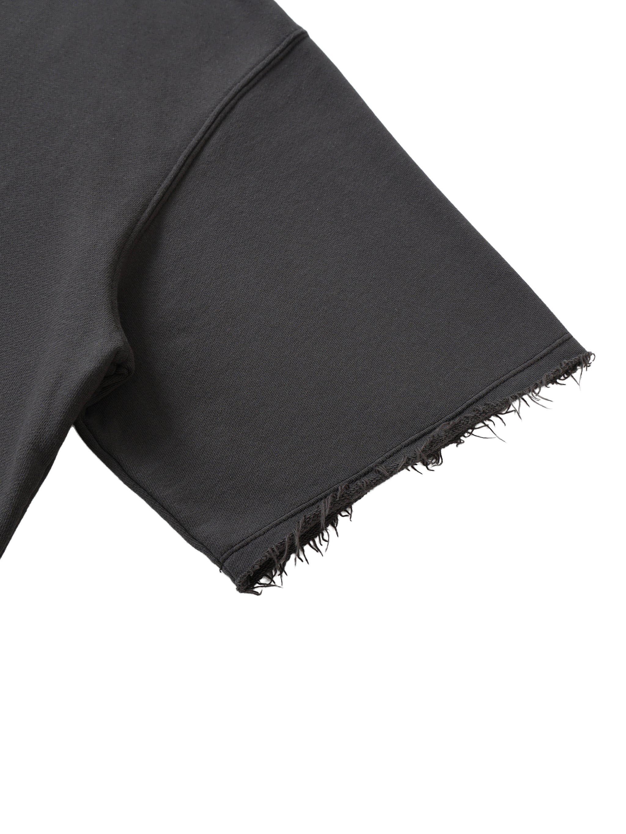 Masked Face - Washed Rolled Hem T-Shirt
