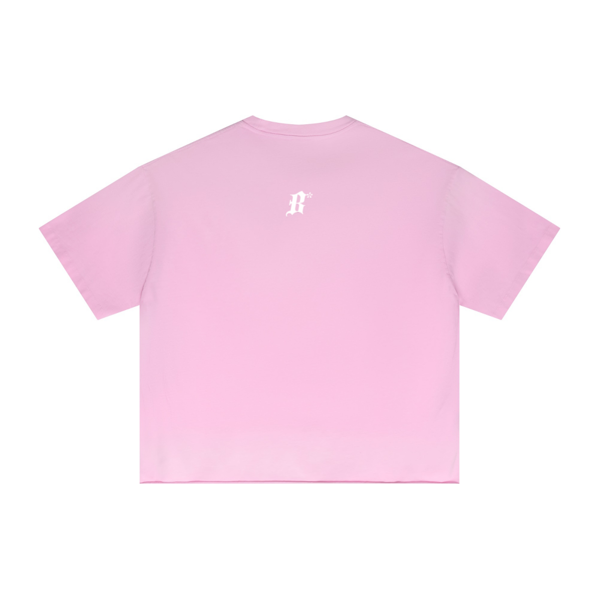 280GSM Men's Double Yarn Vintage Spray Washed Boxy T-Shirt Vintage Peach Pink