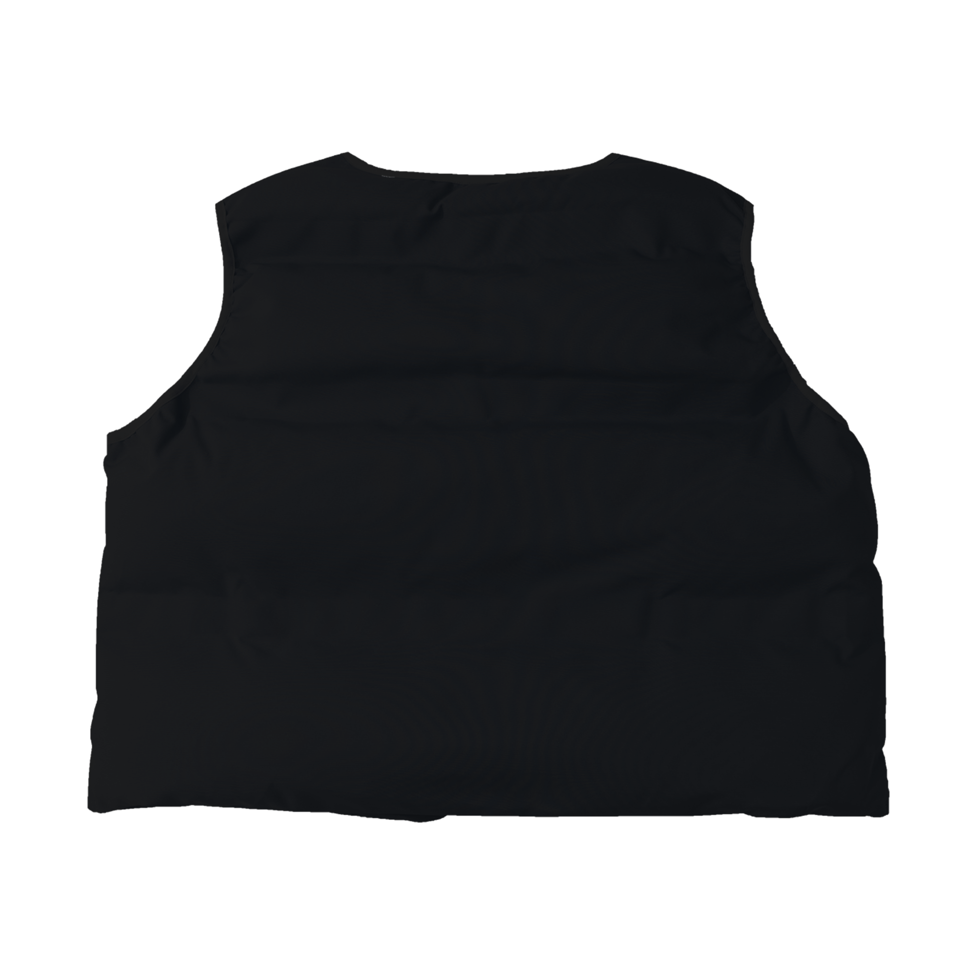 BLACK QUILT PUFFER VEST